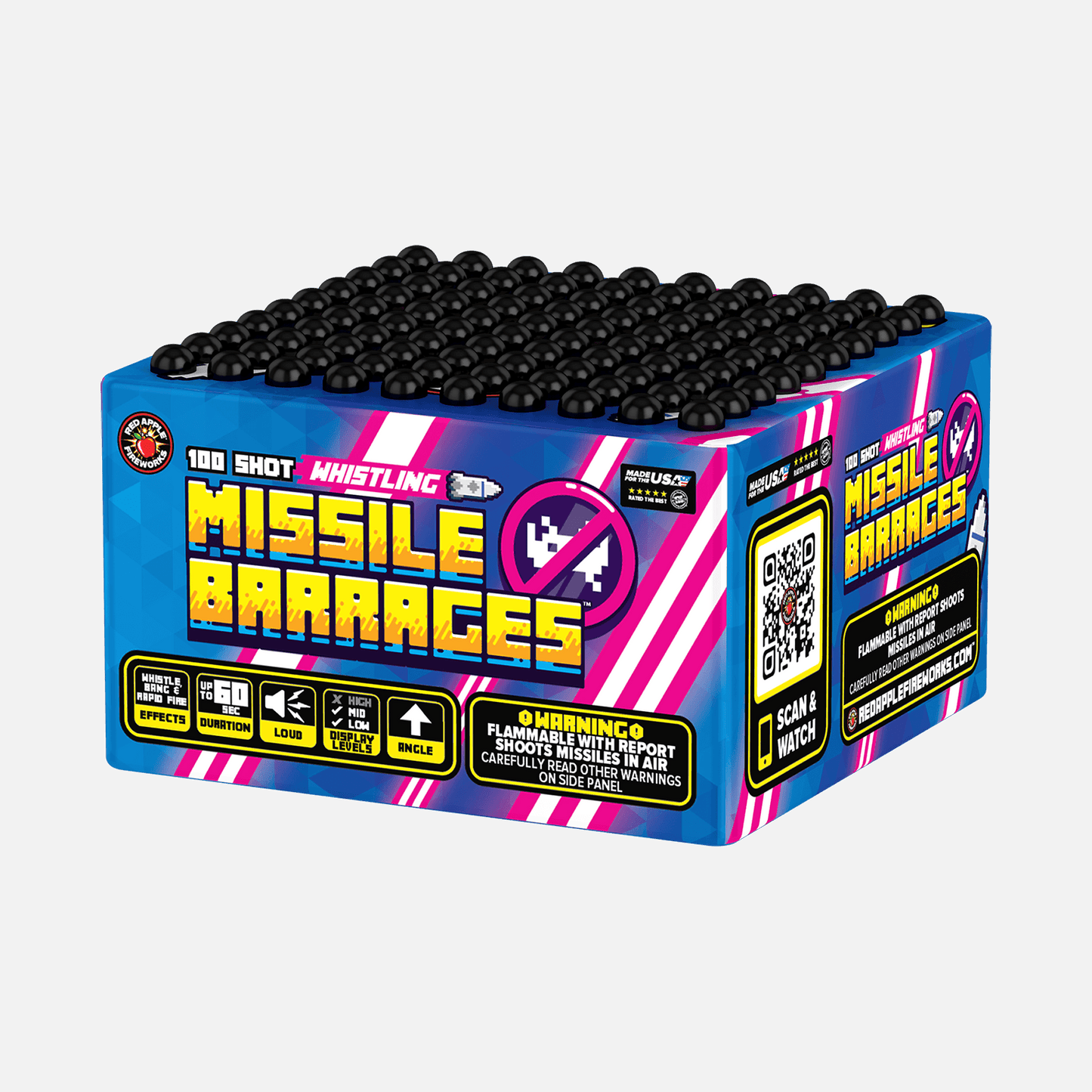 100 Shot Whistling Missile Barrages™ Fireworks