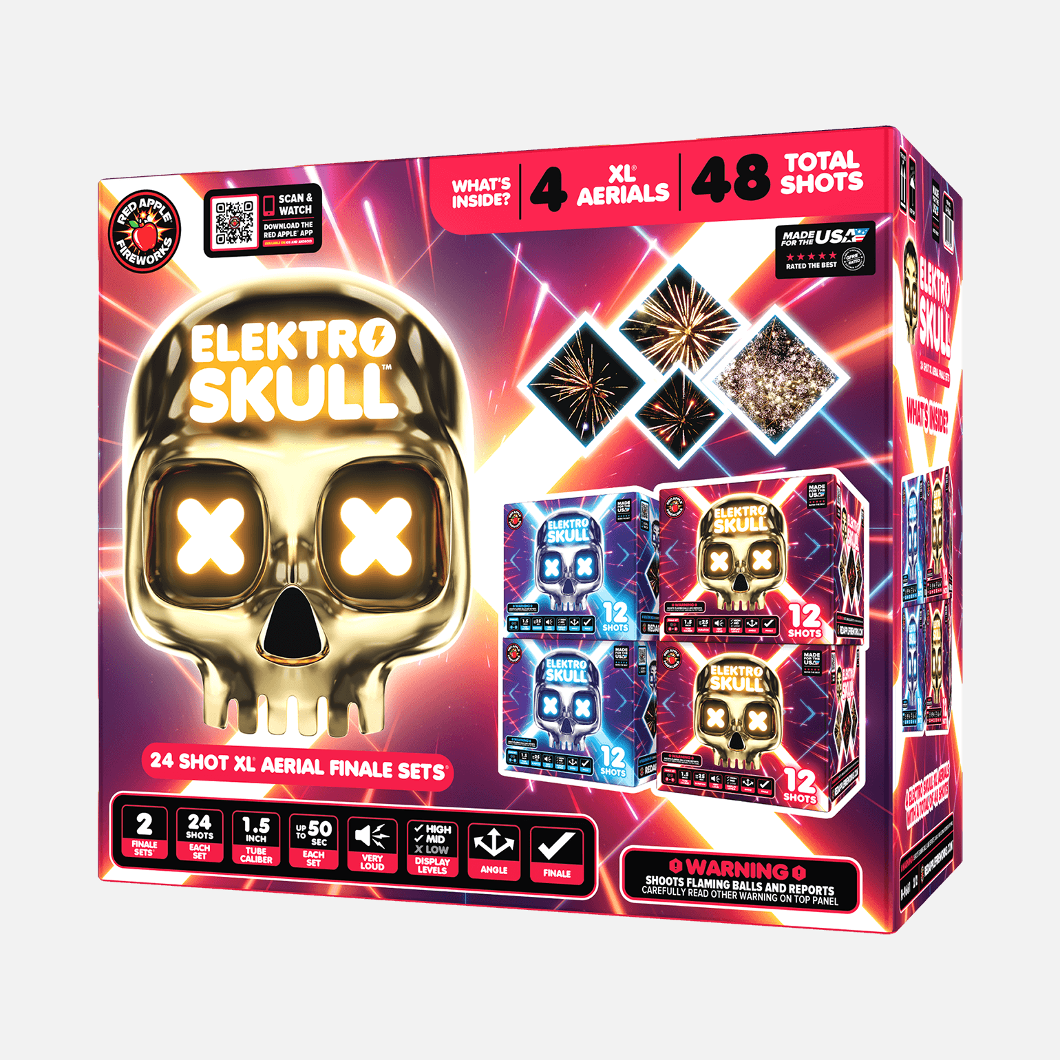 Electro Skull™ 24 Shot XL® Aerial Finale Set®