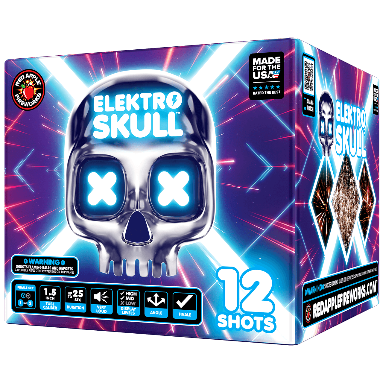 Electro Skull™ 24 Shot XL® Aerial Finale Set®