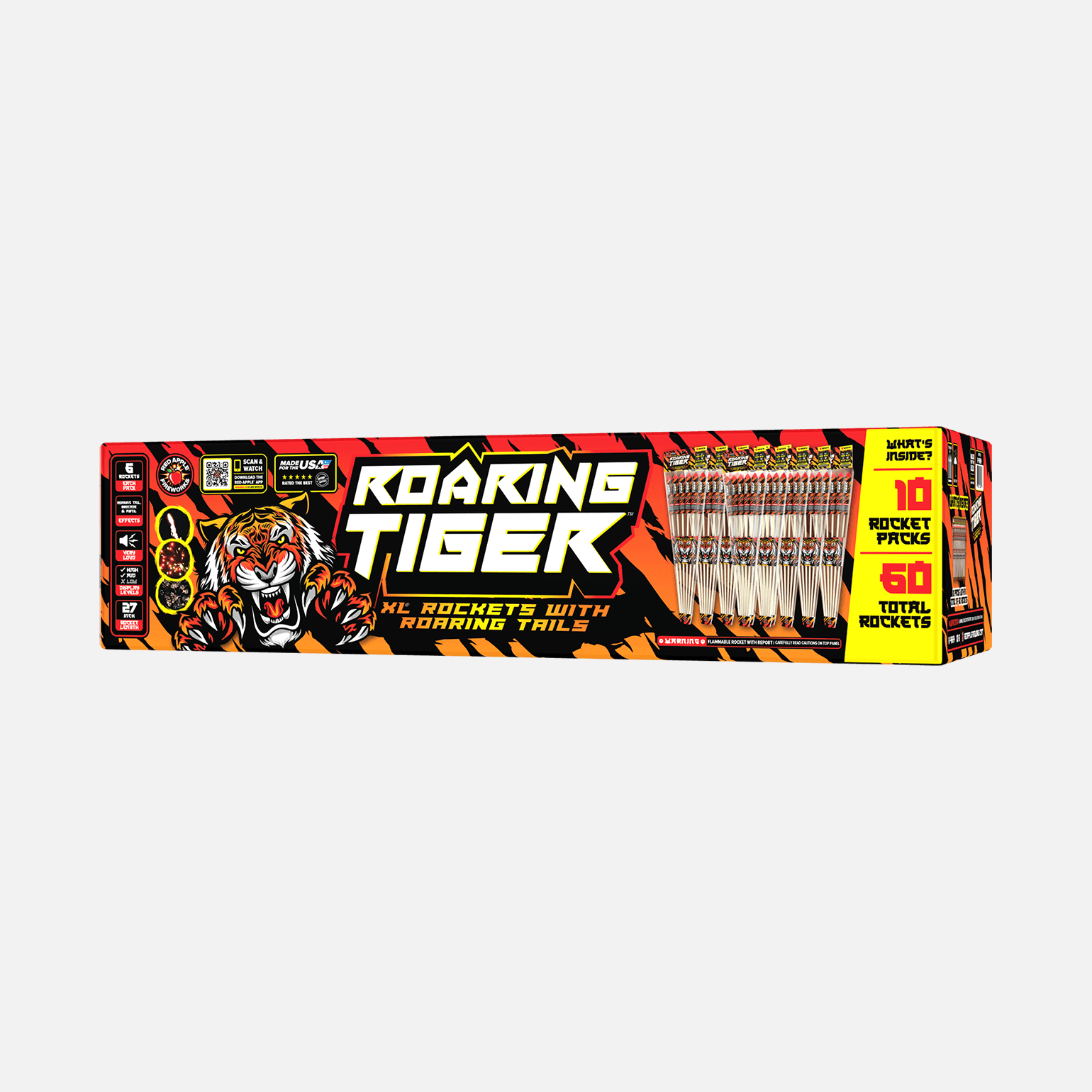 Roaring Tiger™ XL® Rockets with Roaring Tails