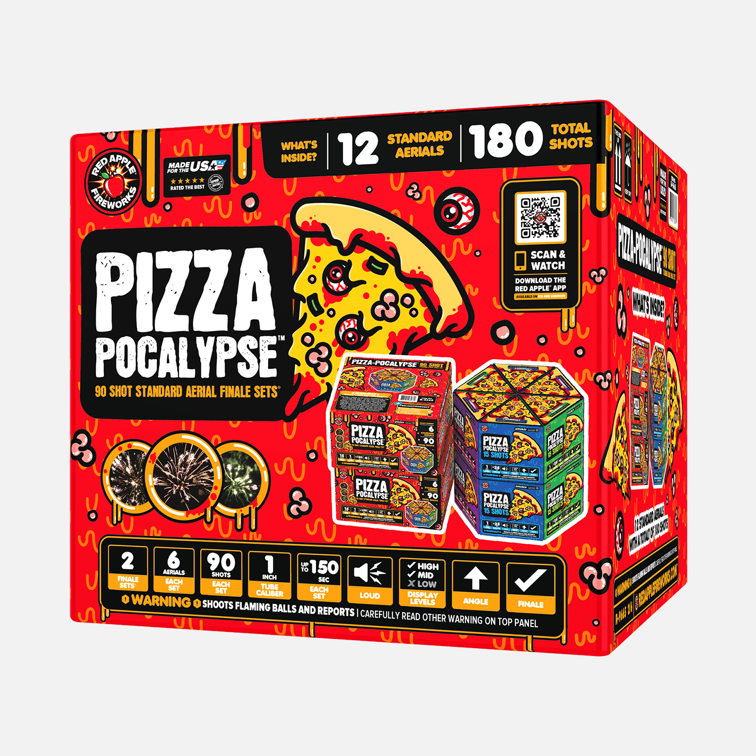 Pizza-Pocalypse™ 90 Shot Standard Aerial Finale Sets®