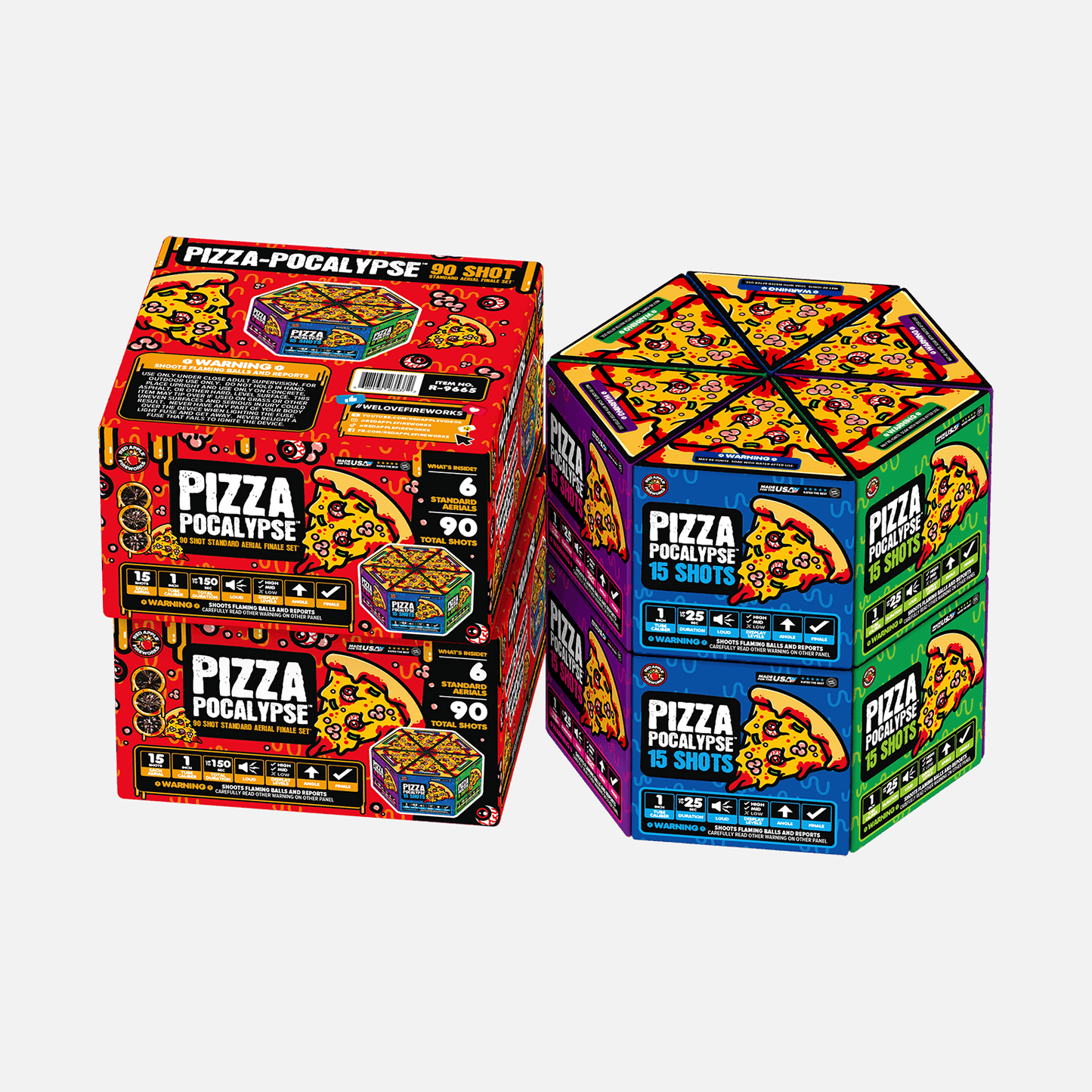 Pizza-Pocalypse™ 90 Shot Standard Aerial Finale Sets®