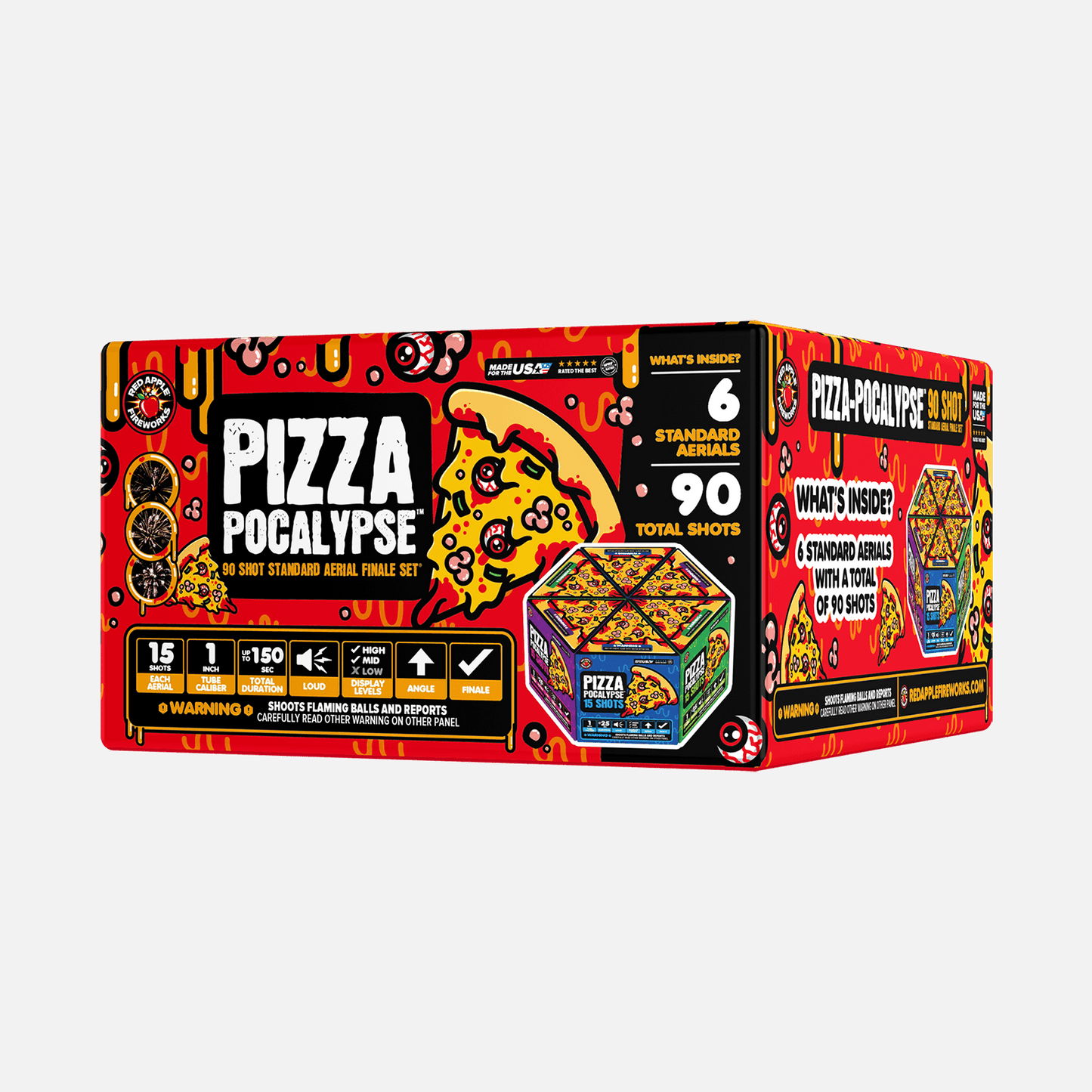 Pizza-Pocalypse™ 90 Shot Standard Aerial Finale Sets®