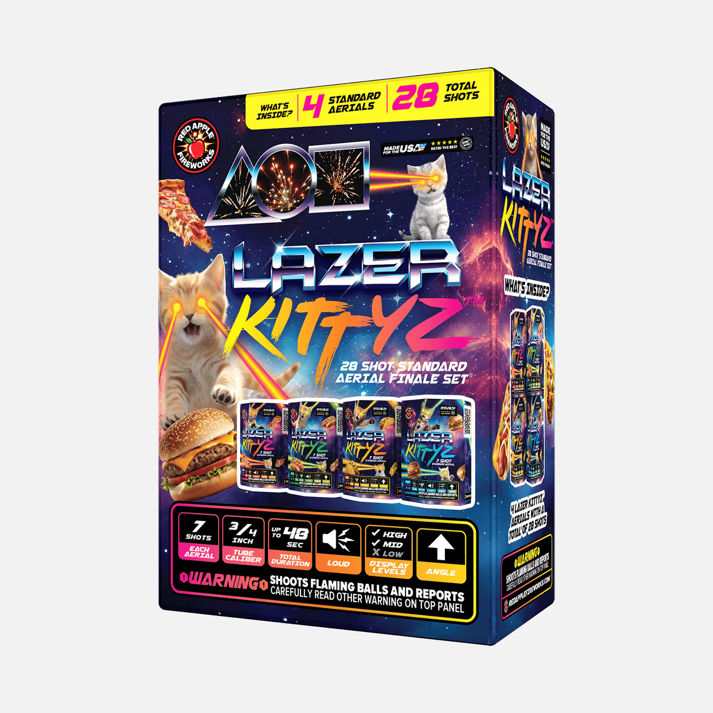 Lazer Kittyz™ 28 Shot Standard Aerial Finale Sets®