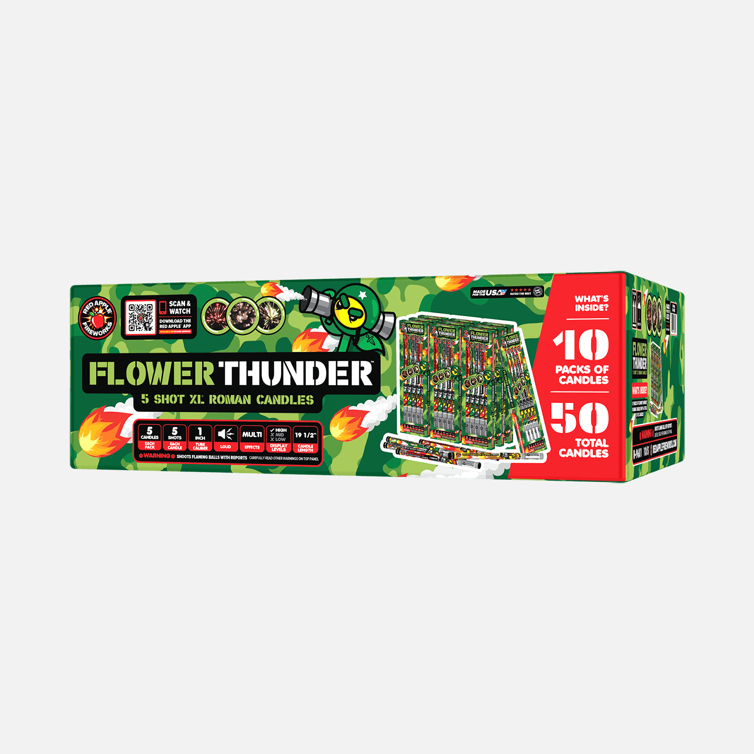 Flower Thunder™ 5 Shot XL® Roman Candles XL® Roman Candles