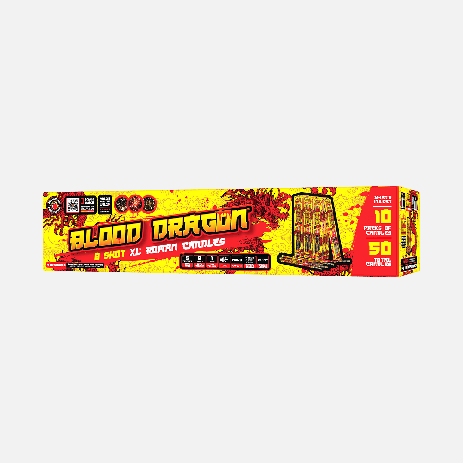 Blood Dragon™ 8 Shot XL® Roman Candles XL® Roman Candles