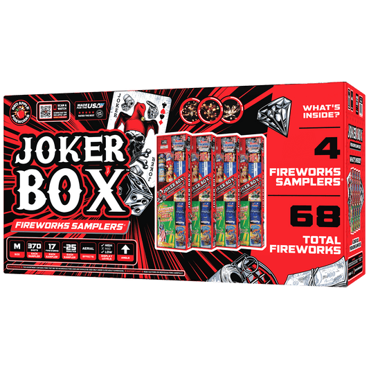 Joker™ Box 370 Shot Fireworks Samplers®