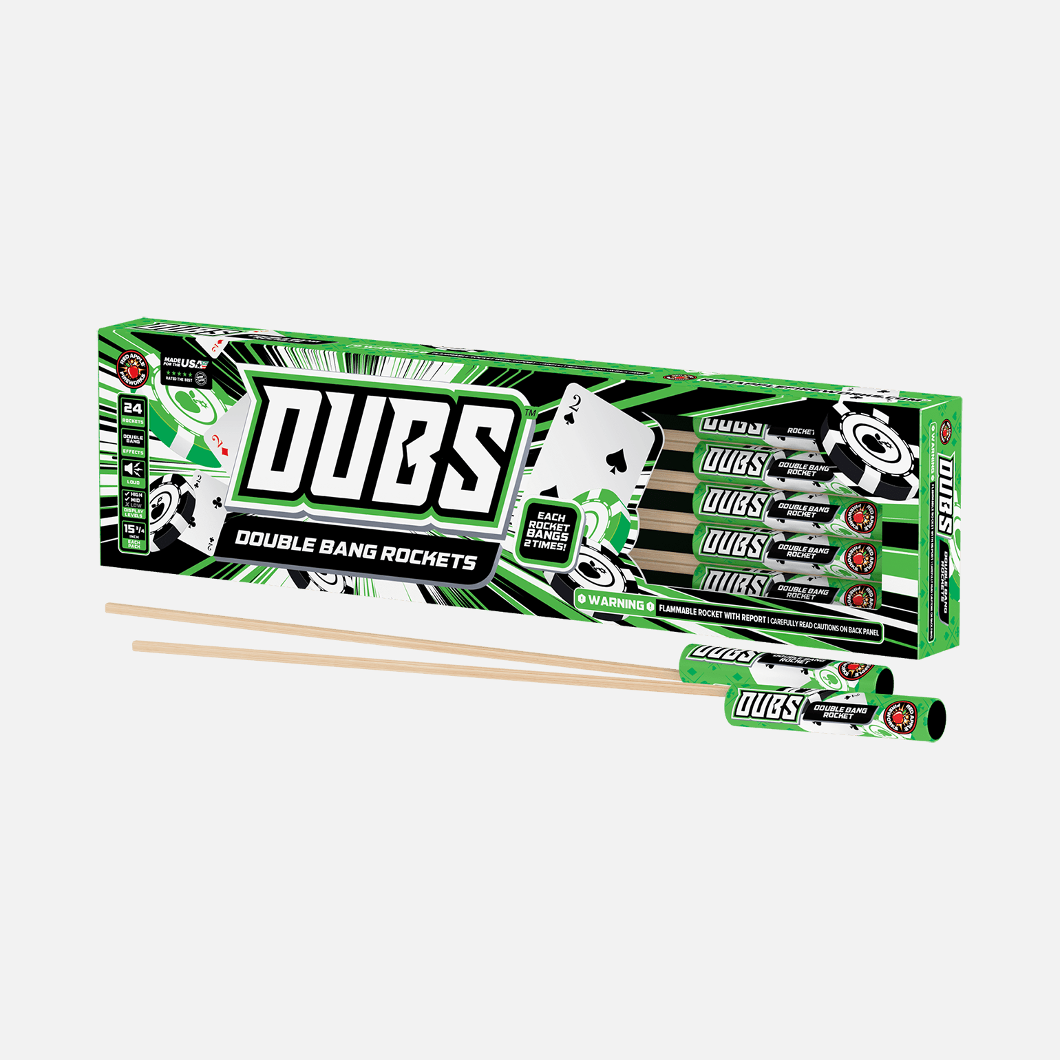 Dubs™ Double Bang Rockets Large Rockets