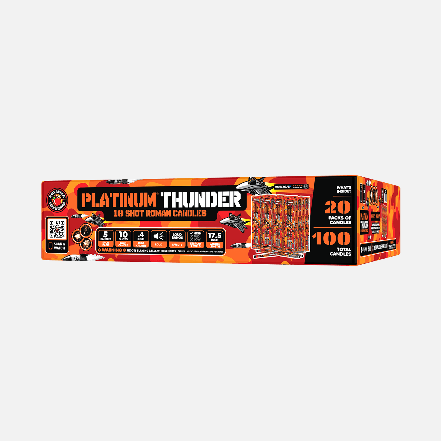 Platinum® Thunder 10 Shot Roman Candles