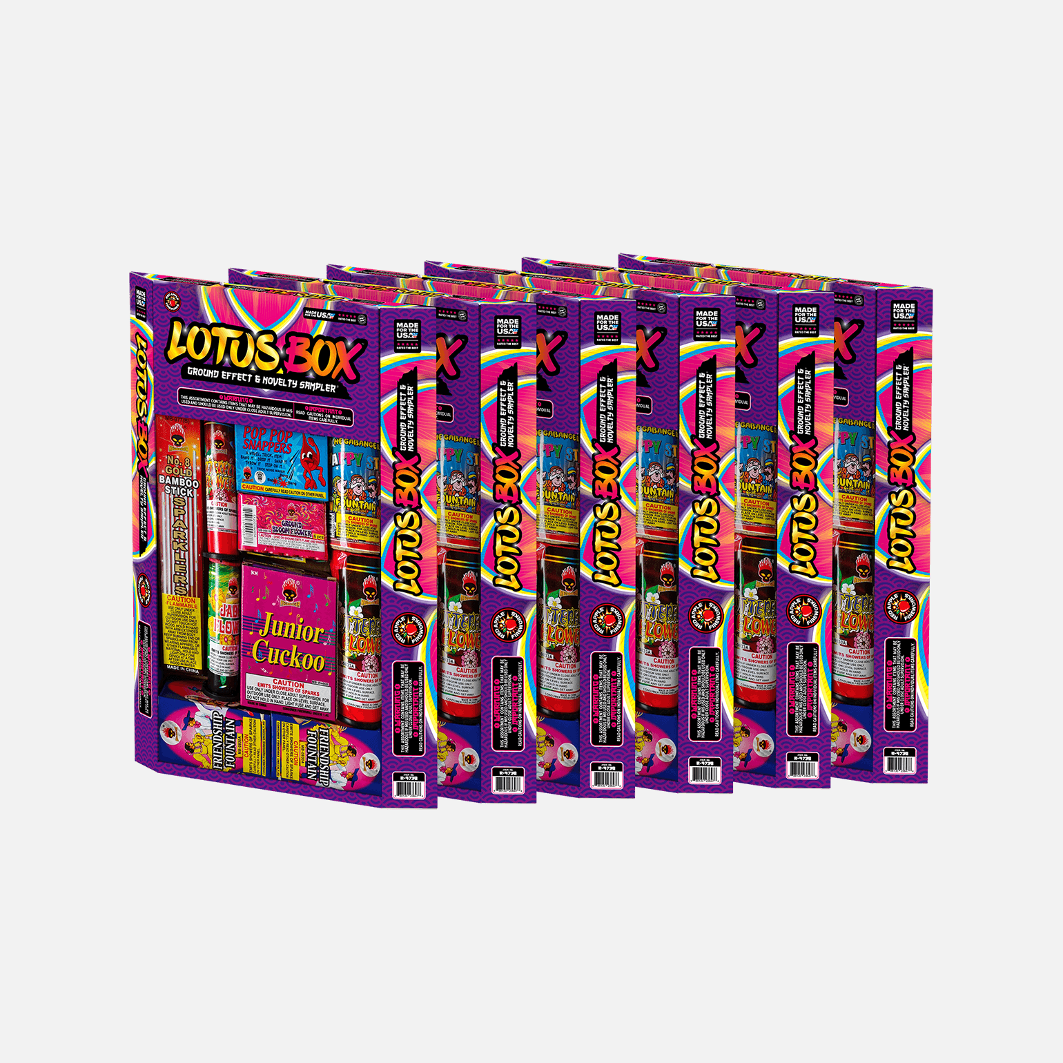 Lotus Box™ Fireworks Samplers® Ground Effect Samplers®