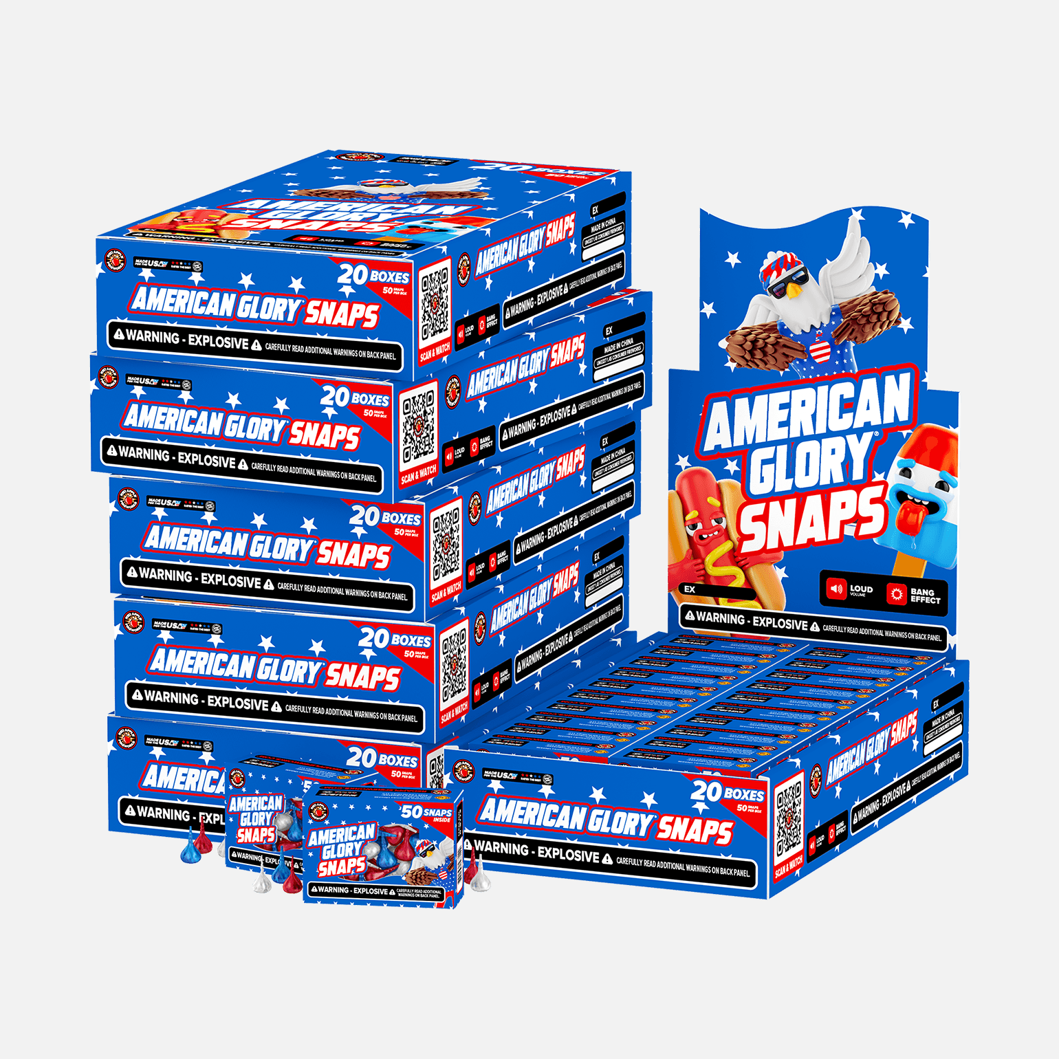 American Glory® Snaps - Display Box