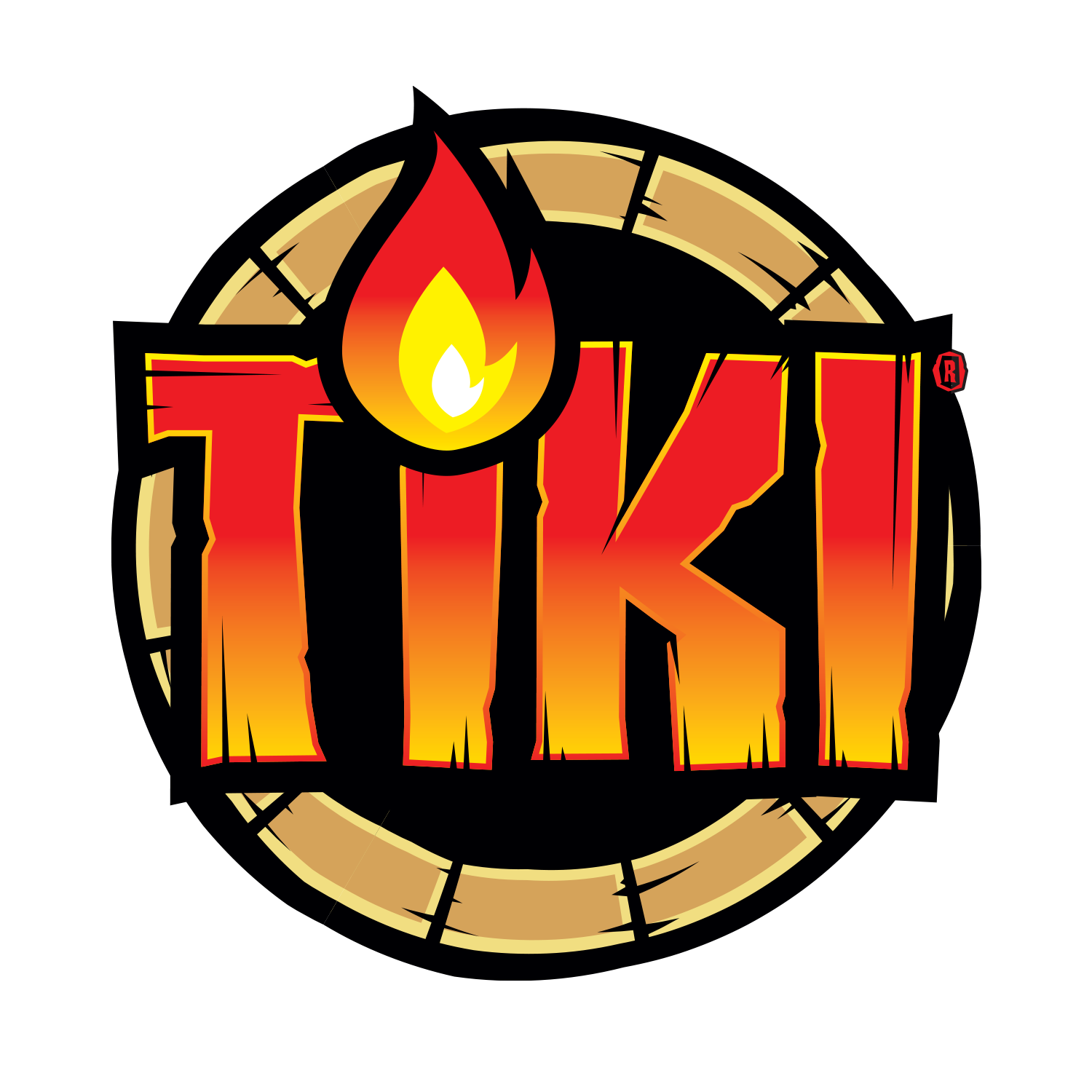 Icon displaying the Tiki logo for themed branding and identification