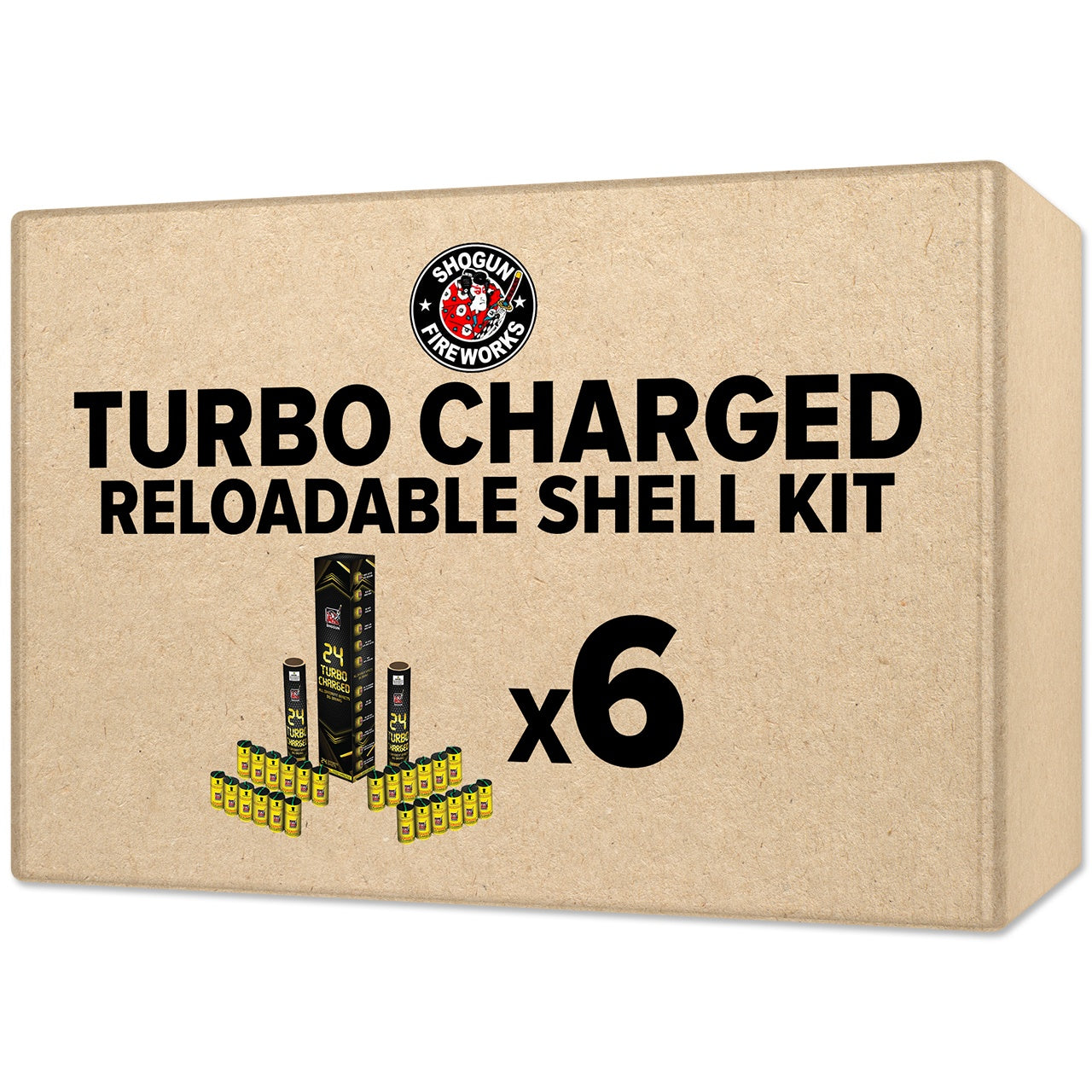 Turbo Charged 24 Shot Reloadable Shell Kit Canister Shell Kits